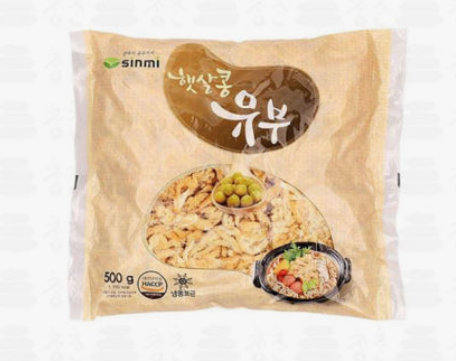 햇살콩유부 슬라이스500g